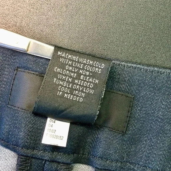 Vintage 90s Mossimo Womens 8 Mini Denim‎ Jean Skirt Blue Black Zip Front Stretch - Picture 4 of 8